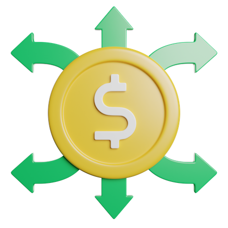 Money Flow  3D Icon