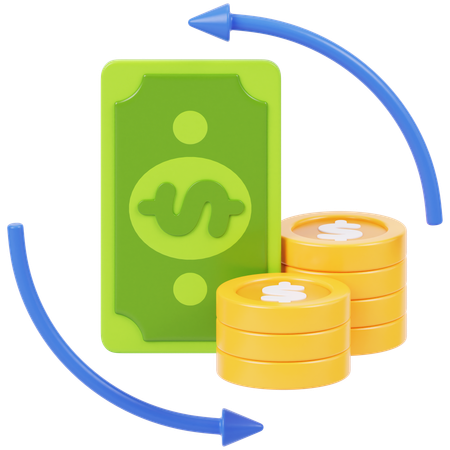 Money Flow  3D Icon