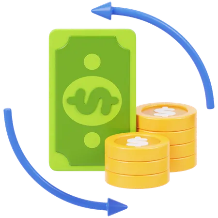 Money Flow  3D Icon