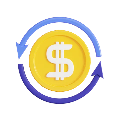 Money Flow  3D Icon