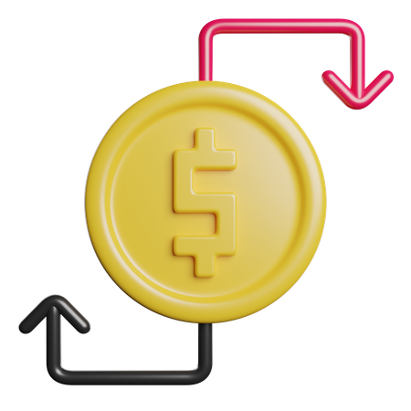 Money Flow  3D Icon