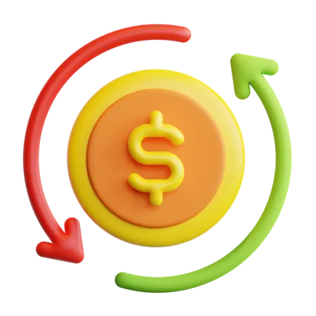 Money Flow  3D Icon