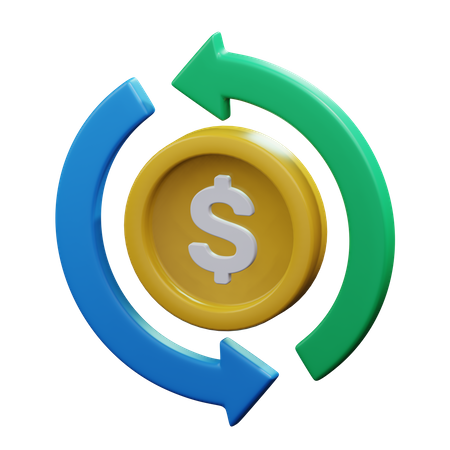 Money Flow  3D Icon