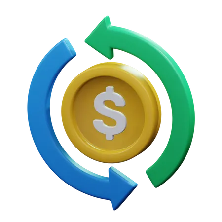 Money Flow  3D Icon