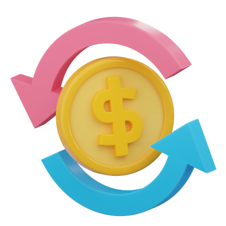 Money Flow  3D Icon