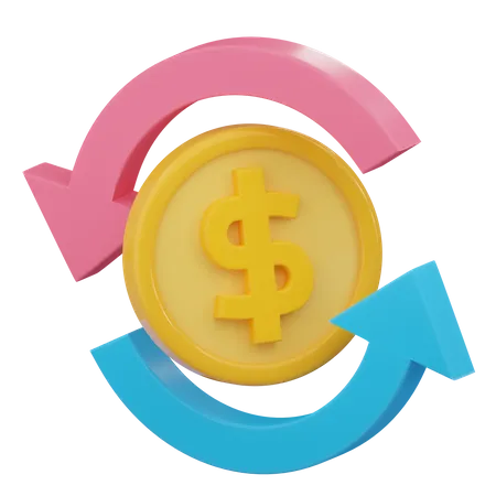 Money Flow  3D Icon