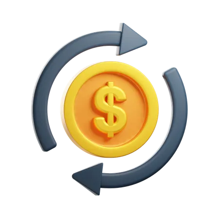 Money Flow  3D Icon