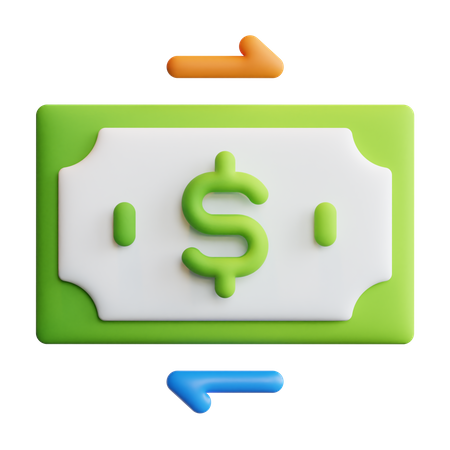 Money Flow  3D Icon