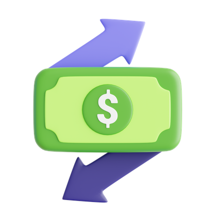 Money Flow  3D Icon