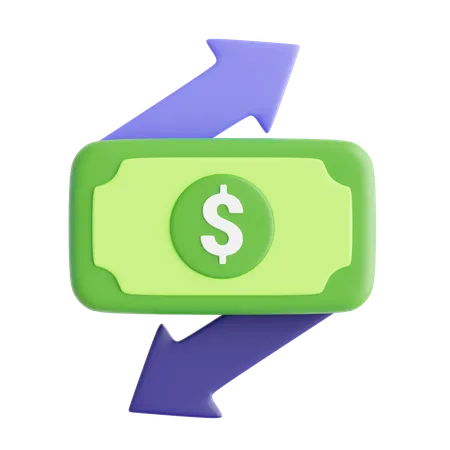 Money Flow  3D Icon