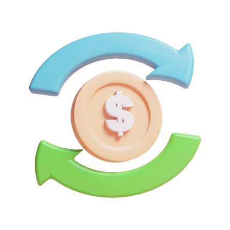 Money Flow  3D Icon