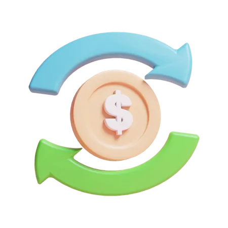 Money Flow  3D Icon