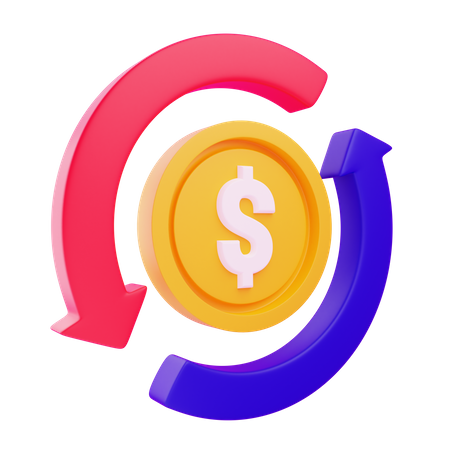 Money Flow  3D Icon