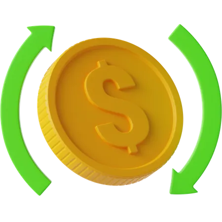 Money Flow  3D Icon