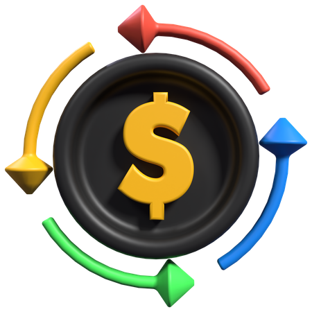 Money Flow  3D Icon