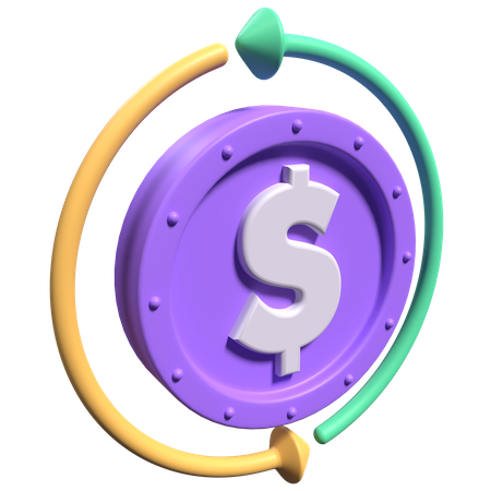 Money Flow  3D Icon