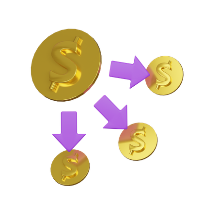 Money Flow  3D Icon