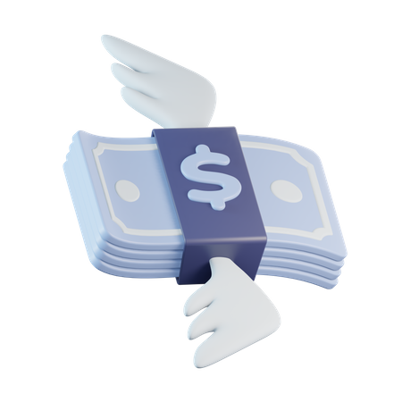Money Fly  3D Icon