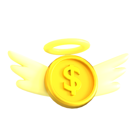 Money Flying  3D Icon