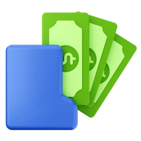 Money Folder  3D Icon