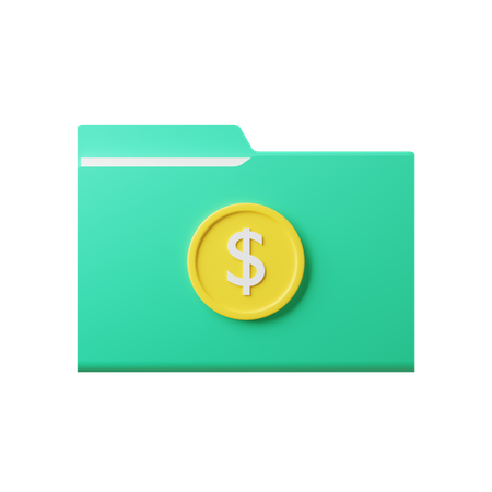 Money Folder  3D Icon