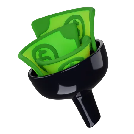 Money Funnel  3D Icon