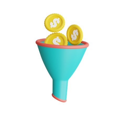 Money Funnel  3D Icon