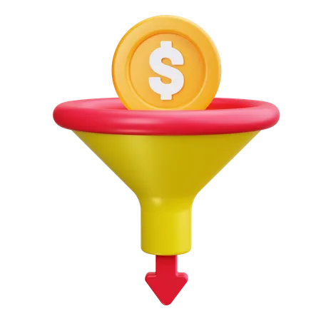 Money Funnel  3D Icon