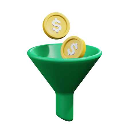Money Funnel  3D Icon