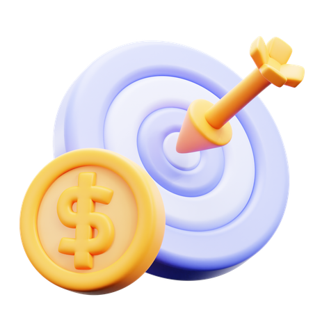 お金の目標  3D Icon