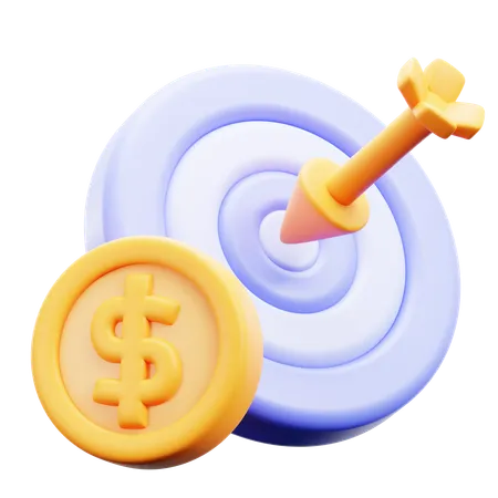 お金の目標  3D Icon