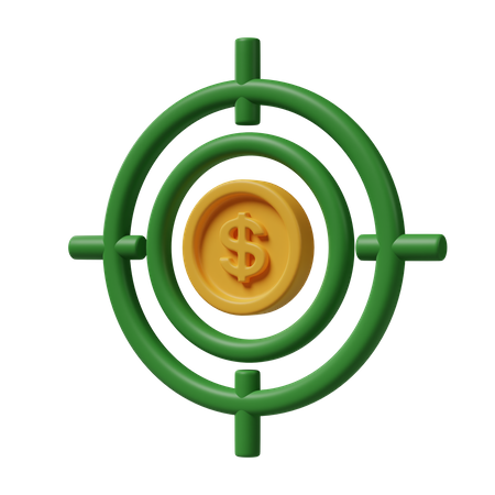 Money Goal  3D Icon