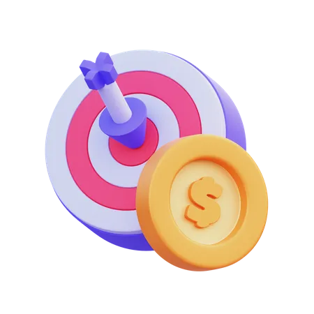 Money Goal  3D Icon