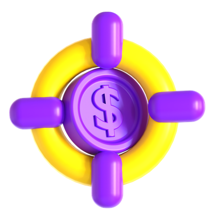 Money Goal  3D Icon