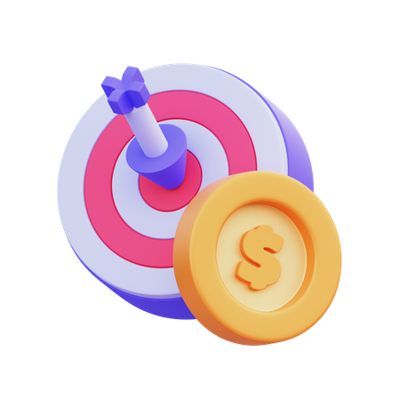 Money Goal  3D Icon
