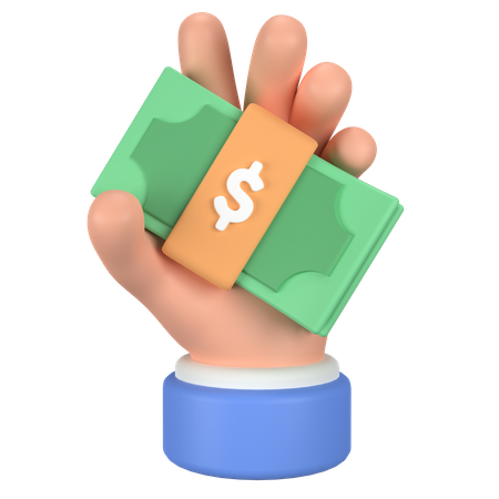 Money grab  3D Icon