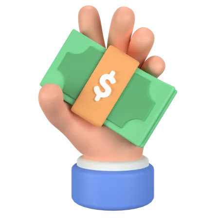 Money grab  3D Icon
