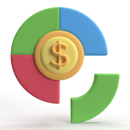 Money Graph  3D Icon