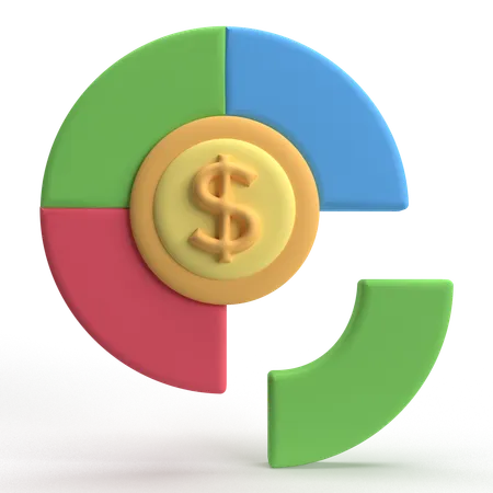 Money Graph  3D Icon