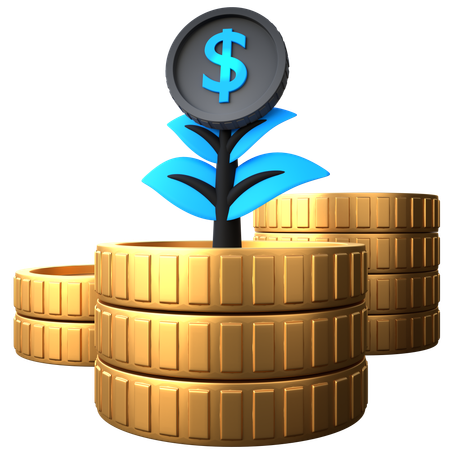 Money Grow  3D Icon