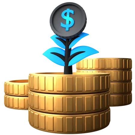 Money Grow  3D Icon