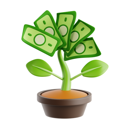 Money Grow  3D Icon