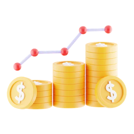 Money Growth  3D Icon