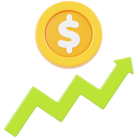 Money Growth  3D Icon