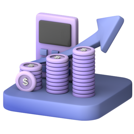 Money Growth  3D Icon