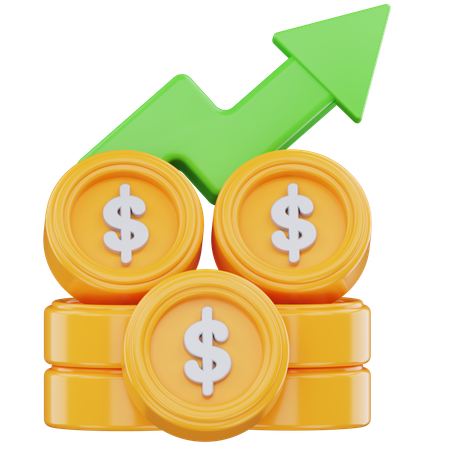 Money Growth  3D Icon