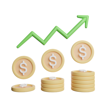 Money Growth  3D Icon