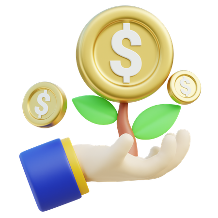 Money Growth  3D Icon