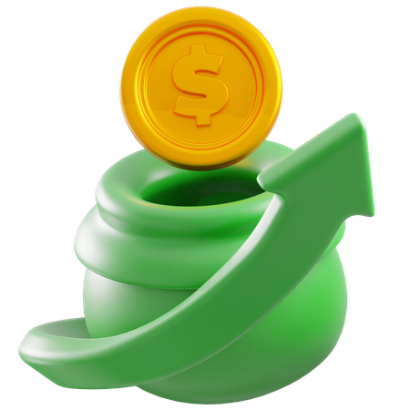 Money Growth  3D Icon