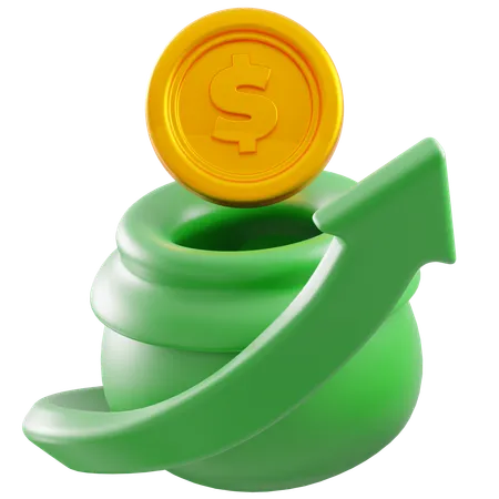 Money Growth  3D Icon